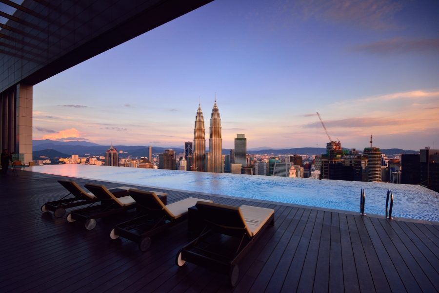 piscina no terraço considerações