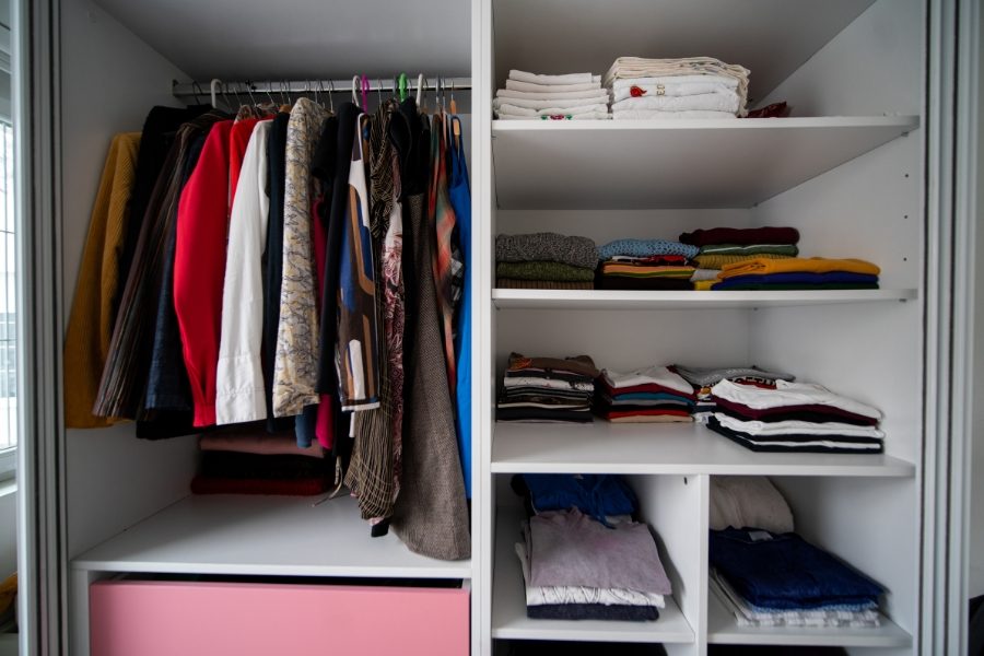 closet pequeno organização