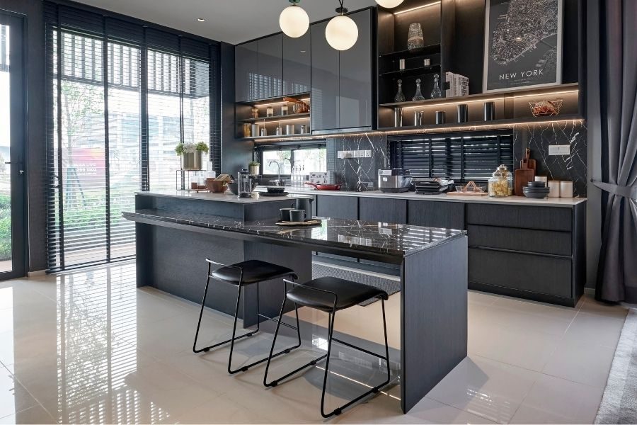 Cozinha com península