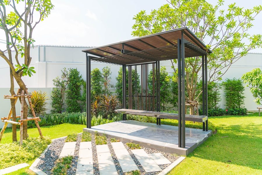 jardins exteriores de vivendas