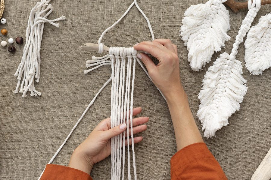 tipo de linha para macrame