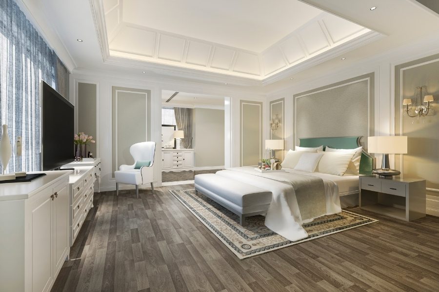 Estilos e decoração para quartos de luxo